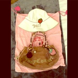 Juicy sun hat and handbag